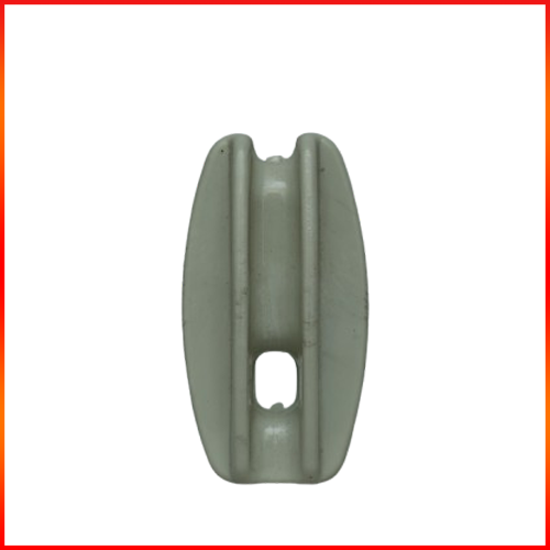 end insulator black - white oval