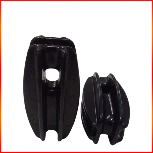 end insulator black - white oval
