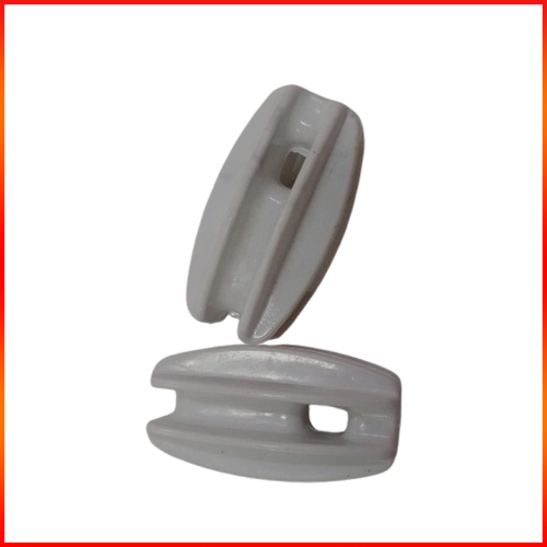 end insulator black - white oval