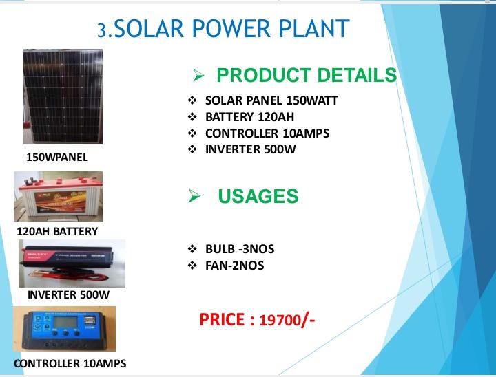 SOLAR HOME LIGHTING SYSTEMS